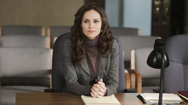 PRIVATE PRACTICE - "War" - After Violet files for joint custody of Lucas, an embittered Pete voraciously fights back by hiring a tough attorney for the trial, forcing their fellow friends and co-workers to choose sides and have their personal lives dragged onto the stand and into the public eye, on "Private Practice," THURSDAY, APRIL 29 (10:01-11:00 p.m., ET) on the ABC Television Network. (ABC/MICHAEL DESMOND) AMY BRENNEMAN