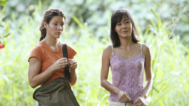 LOST - "Hearts and Minds" - When Locke learns that Boone wants to tell their "secret" to Shannon, Shannon's life is placed in sudden peril, and the shocking truth about her past with Boone is revealed. Meanwhile, Kate is puzzled by Sun's mysterious behavior, and a hungry Hurley must repay a debt to Jin, on "Lost," WEDNESDAY, JANUARY 12 (8:00-9:00 p.m., ET), on the ABC Television Network. EVANGELINE LILLY, YUNJIM KIM