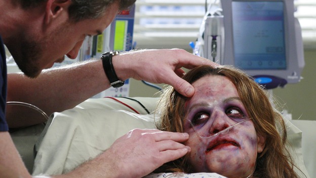 GREY'S ANATOMY - "Some Kind of Miracle" - One person's fight to live affects everyone at Seattle Grace, in the dramatic conclusion to "Grey's Anatomy's" three-episode story arc. "Some Kind of Miracle" airs THURSDAY, FEBRUARY 22 (9:00-10:01 p.m., ET) on the ABC Television Network. Elizabeth Reaser (Independent Spirit Award nominee for "Sweet Land") guest stars as a patient. (ABC/RON TOM)ERIC DANE, ELIZABETH REASER