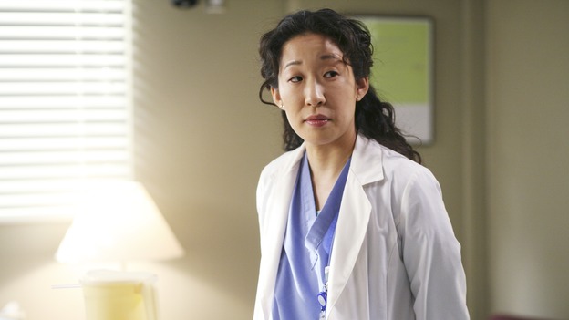 GREY'S ANATOMY - "Sometimes a Fantasy" - Cristina tries to help Preston cope with his hand tremor, Izzie attempts to return to the hospital for the first time since she quit the program, Alex deals with a patient who has a long history of injuries, and George and Callie's relationship moves forward, on "Grey's Anatomy," THURSDAY, OCTOBER 5 (9:00-10:01 p.m., ET) on the ABC Television Network. (ABC/KAREN NEAL)SANDRA OH