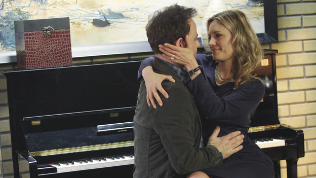 PRIVATE PRACTICE - "The Hardest Part" - When Pete's brother, Adam (Kyle Secor), brings their sick mother (Louise Fletcher) for a consult, Pete discovers her illness may be his brother's fault. Meanwhile, in the wake of her book's success, Violets walks in on Sheldon just as he's about to take her archenemy on a date, and Cooper treats a young musical prodigy whose brain tumor could prevent him from ever playing the piano again, on "Private Practice," THURSDAY, MARCH 31 (10:01-11:00 p.m., ET) on the ABC Television Network. (ABC/ADAM TAYLOR)PAUL ADELSTEIN, KADEE STRICKLAND