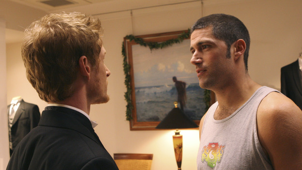 102429_3752 -- LOST - "Do No Harm" - While Jack scrambles to save the life of a survivor, Claire goes into labor. Meanwhile, Locke is missing, and Sayid presents Shannon with a romantic surprise, on "Lost," WEDNESDAY, APRIL 6 (8:00-9:01 p.m., ET), on the ABC Television Network. (ABC/MARIO PEREZ)ZACK WARD, MATTHEW FOX