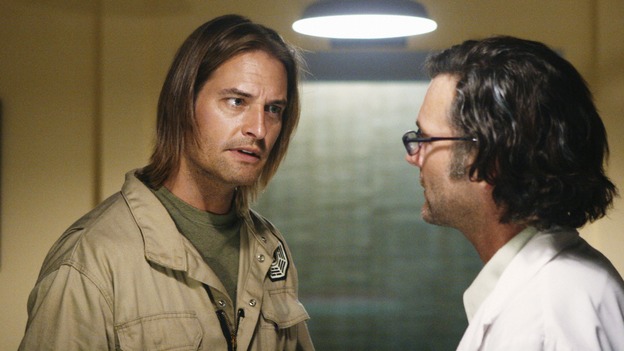 LOST - "LaFleur" - Sawyer perpetuates a lie with some of the other island survivors in order to protect themselves from mistakes of the past, on "Lost," WEDNESDAY, MARCH 4 (9:00-10:02 p.m., ET) on the ABC Television Network. (ABC/MARIO PEREZ)JOSH HOLLOWAY, CHRISTOPHER JAYMES