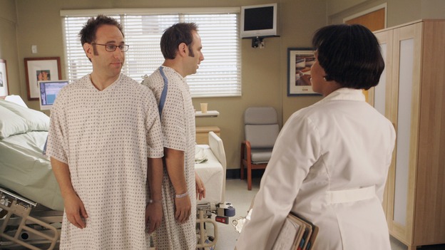 GREY'S ANATOMY - "Don't Stand So Close to Me" - Recent events strain Burke and Cristina's relationship, Meredith's half-sister, Molly, is admitted to the hospital, and Mark and Sloan must work together when two close-knit brothers seek medical help, on "Grey's Anatomy," THURSDAY, NOVEMBER 30 (9:00-10:01 p.m., ET) on the ABC Television Network. (ABC/VIVIAN ZINK)JASON SKLAR, RANDY SKLAR, CHANDRA WILSON