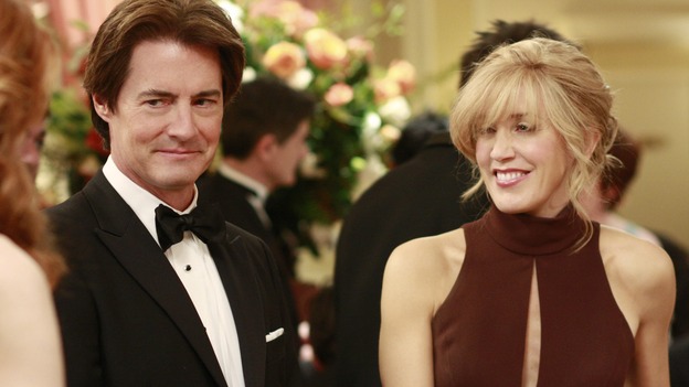 DESPERATE HOUSEWIVES - "In Buddy's Eyes" - Orson and Lynette at the Founders Day Ball, on Desperate Housewives," SUNDAY, APRIL 20 (9:00-10:02 p.m., ET) on the ABC Television Network. (ABC/RON TOM) KYLE MACLACHLAN, FELICITY HUFFMAN