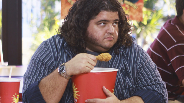 LOST - "Everybody Loves Hugo" - Hurley agonizes over what the group should do next, and Locke is curious about the new arrival to his camp, on "Lost," TUESDAY, APRIL 13 (9:00-10:02 p.m., ET) on the ABC Television Network. (ABC/MARIO PEREZ) JORGE GARCIA