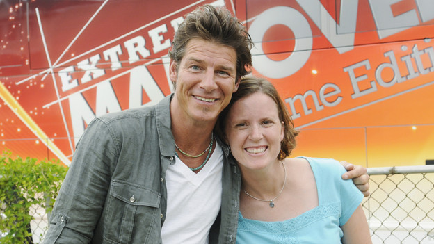 EXTREME MAKEOVER: HOME EDITION - "Boys Hope," Parts 1 & 2 - Ty Pennington and his design team, including new designers Xzibit and Jillian Harris, traveled to Baltimore, Maryland, to surprise the students of Boys Hope/Girls Hope in a unique way and reveal to them that their lives were about to change. For the first time in the history of the show, the recipients were surprised on live television when the "EM: HE" team greeted the students with the good news. Another first in the show's 170-plus episode history came unannounced, courtesy of Mother Nature, when an epic rainstorm threatened to knock the 11,000 square foot build off its strict seven-day schedule. Adding to the excitement, drama and fun of the build was the participation of the kids from the Emmy Award-winning comedy "Modern Family" (Ariel Winter, Nolan Gould, Rico Rodriquez), actress Raven-Symon, basketball superstar Shaquille O'Neal and music sensation Katy Perry. The two-part episode airs SUNDAY, SEPTEMBER 26 (7:00-8:00 & 8:00-9:00 p.m., ET) on the ABC Television Network. (ABC/FRED WATKINS)TY PENNINGTON, KRISTY NORBIT