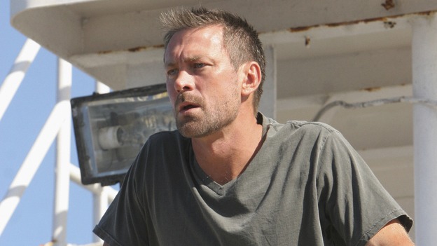 LOST - "Ji Yeon" - Juliet is forced to reveal some startling news to Jin when Sun threatens to move to Locke's camp. Meanwhile, Sayid and Desmond begin to get an idea of the freighter crew's mission when they meet the ship's Captain, on "Lost," THURSDAY, MARCH 13 (9:00-10:02 p.m., ET) on the ABC Television Network. (ABC/MARIO PEREZ) GRANT BOWLER
