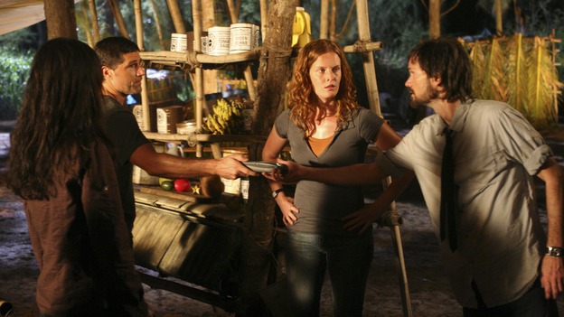 LOST - "There's No Place Like Home," Part 1 - The face-off between the survivors and the freighter people begins, on "Lost," THURSDAY, MAY 15 (10:02-11:00 p.m., ET) on the ABC Television Network.  (ABC/MARIO PEREZ)YUNJIN KIM, MATTHEW FOX, REBECCA MADER, JEREMY DAVIES