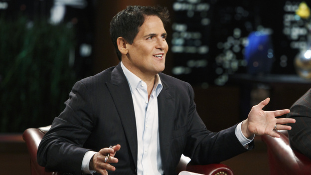 SHARK TANK -"Episode 204" -- Tempers flare when guest Shark Mark Cuban urges the entrepreneurs to stop negotiating with the other Sharks if they even want a chance to make a business deal with him. In this episode, a fireman from Arkansas brings an invention to the Shark Tank that could make millions and save lives; after creating an eco-friendly way to listen to music on the go, a duo from Chicago hope the Sharks will want to invest; a feisty, combative entrepreneur from Montclair, New Jersey seeks to cash in on the lucrative wedding business; and a man from Oklahoma hopes the Sharks will smell the money when he pitches his unique male-oriented brand of candles, on "Shark Tank," FRIDAY, MAY 6 (8:00-9:00 p.m., ET) on the ABC Television Network. (ABC/CRAIG SJODIN)MARK CUBAN, DAYMOND JOHN
