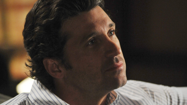 GREY'S ANATOMY- "Here Comes the Flood" - Derek makes himself at home when he moves in with Meredith, on "Grey's Anatomy," THURSDAY, OCTOBER 9 (9:00-10:01 p.m., ET) on the ABC Television Network. (ABC/ERIC McCANDLESS) PATRICK DEMPSEY