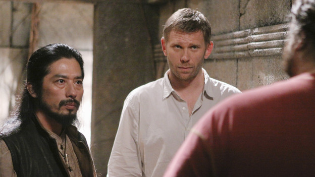 LOST - "Lighthouse" - Hurley must convince Jack to accompany him on an unspecified mission, and Jin stumbles across an old friend, on "Lost," TUESDAY, FEBRUARY 23 (9:00-10:00 p.m., ET) on the ABC Television Network. (ABC/MARIO PEREZ)HIROUKI SANADA, MARK PELLIGRINO, JORGE GARCIA