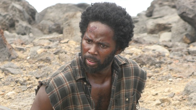 LOST -- "Three Minutes" - A determined Michael convinces Jack and several castaways to help him rescue Walt from "The Others." Meanwhile, Charlie struggles with Eko's decision to discontinue building the church, on "Lost," WEDNESDAY, MAY 17 (9:00-10:01 p.m., ET), on the ABC Television Network. (ABC/MARIO PEREZ)APRIL GRACE, HAROLD PERRINEAU