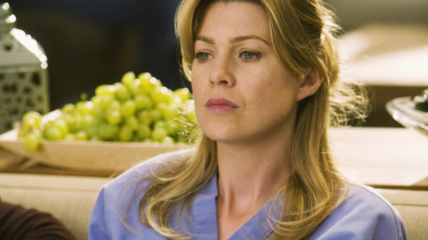 GREY'S ANATOMY - "Brave New World" - Meredith hides in Dermatology, on "Grey's Anatomy," THURSDAY, OCTOBER 16 (9:00-10:01 p.m., ET) on the ABC Television Network. (ABC/RANDY HOLMES) ELLEN POMPEO