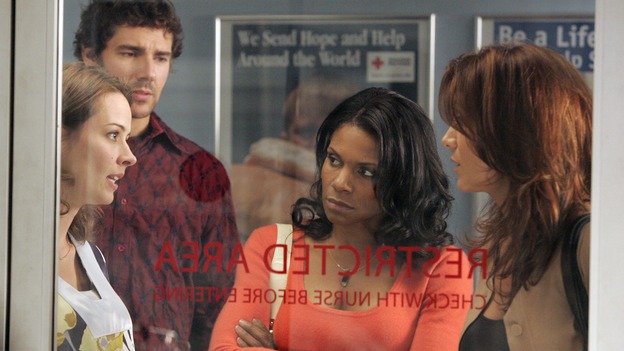 PRIVATE PRACTICE - "A Family Thing" - At Oceanside Wellness, friendships are tested and secrets revealed when Addison discovers that Naomi is concealing the practice's financial problems. Meanwhile, Violet wonders what secret Cooper is keeping from her, while Cooper himself has to decide whether or not to reveal a medical secret to a patient, on the season premiere of "Private Practice," WEDNESDAY, OCTOBER 1 (9:00-10:01 p.m., ET) on the ABC Television Network.  (ABC/VIVIAN ZINK)AMY ACKER, DREW RAUSCH, AUDRA McDONALD, KATE WALSH