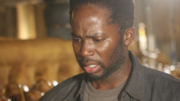 LOST - "Meet Kevin Johnson" - Sayid confronts Ben's spy on the freighter, and Ben urges daughter Alex to flee Locke's camp in order to survive an impending attack, on "Lost," THURSDAY, MARCH 20 (9:00-10:02 p.m., ET) on the ABC Television Network. (ABC/MARIO PEREZ) HAROLD PERRINEAU