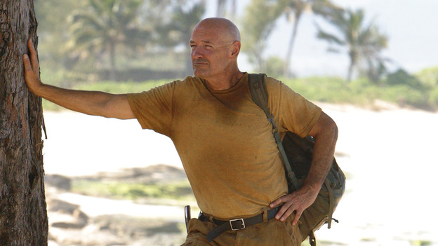 102302_7806 -- LOST - "Numbers" - When Hurley becomes obsessed with the French woman and heads into the jungle to find her, Jack, Sayid and Charlie have no choice but to follow. Meanwhile, Locke asks Claire to help build a mysterious item, on "Lost," WEDNESDAY, MARCH 2 (8:00-9:03 p.m., ET), on the ABC Television Network. (ABC/MARIO PEREZ) TERRY O'QUINN