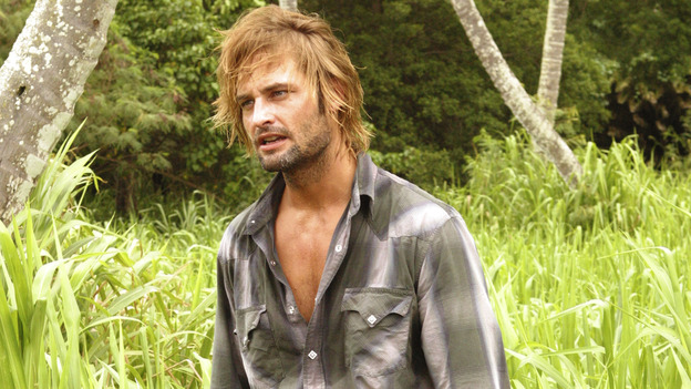 LOST - "Whatever the Case May Be" - Jack, Kate and Sawyer fight over possession of a newly discovered locked metal briefcase which might contain insights into Kate's mysterious past. Meanwhile, Sayid asks a reluctant Shannon to translate notes he took from the French woman, a rising tide threatens to engulf the fuselage and the entire beach encampment, and Rose and a grieving Charlie tentatively bond over Claire's baffling disappearance, on "Lost," WEDNESDAY, JANUARY 5 (8:00-9:00 p.m., ET), on the ABC Television Network.  (ABC/MARIO PEREZ) JOSH HOLLOWAY