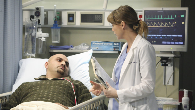 GREY'S ANATOMY - "Golden Hour" - Meredith, looking to prove she is Chief Resident material, learns that anything and everything can happen in an hour's time when she steps up to run the ER for a night; meanwhile, Bailey sneaks off with Eli and gets into a little mischief, and everyone is surprised when the Chief's wife, Adele, shows up as one of the ER patients, on "Grey's Anatomy," THURSDAY, FEBRUARY 17 (9:00-10:01 p.m., ET) on the ABC Television Network. (ABC/DANNY FELD)ELLEN POMPEO
