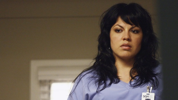GREY'S ANATOMY - "Testing 1-2-3" - The interns take the biggest test of their careers, their first-year medical exams, as the residents attend to three injured mountain climbers. Meanwhile Callie's suspicions of George and Izzie grow, and Cristina struggles to write her wedding vows, on "Grey's Anatomy," THURSDAY, MAY 10 (9:00-10:01 p.m., ET) on the ABC Television Network. (ABC/SCOTT GARFIELD)SARA RAMIREZ