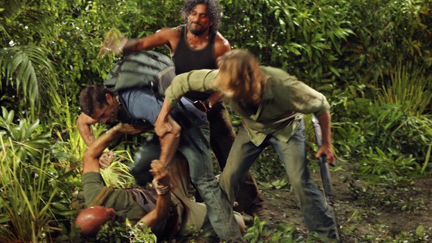 LOST - "The Beginning of the End" - Awarded the 2005 Emmy and 2006 Golden Globe for Best Drama Series, "Lost" returns for its fourth season of action-packed mystery and adventure -- that will continue to bring out the very best and the very worst in the people who are lost. The season premiere of "Lost" airs on THURSDAY, JANUARY 31 (9:00-10:00 p.m., ET), on the ABC Television Network.  (ABC/MARIO PEREZ)TERRY O'QUINN, MATTHEW FOX, NAVEEN ANDREWS, JOSH HOLLOWAY