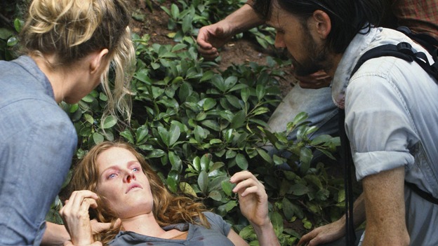 LOST -  "This Place is Death" - Juliet and Faraday tend to Charlotte, who is growing weaker from the affects of the island's violent shifts through time, on "Lost," WEDNESDAY, FEBRUARY 11 (9:00-10:02 p.m., ET) on the ABC Television Network.  (ABC/MARIO PEREZ) ELIZABETH MITCHELL, REBECCA MADER,  JEREMY DAVIES