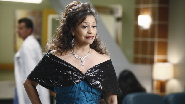 GREY'S ANATOMY - "One Step Too Far" - Derek encourages a hesitant Meredith to work with him again in neurology; Jackson's mother, Catherine Avery, returns to Seattle Grace with a urology fellow and develops an interest in Richard; and Cristina becomes increasingly suspicious of Owen's every move. Meanwhile, Alex tries to deny the fact that Morgan may be falling for him, on "Grey's Anatomy," THURSDAY, MARCH 15 (9:00-10:02 p.m., ET) on the ABC Television Network.  (ABC/VIVIAN ZINK)DEBBIE ALLEN
