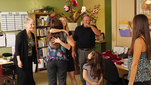 SECRET MILLIONAIRE - "Hilary Decesare, Long Beach, CA" -- CEO/co-founder of Everloop.com, the leading safe social media site for kids, Hilary Decesare leaves her family and luxurious lifestyle behind to live and volunteer in a neighborhood in-need. Over the course of week living on welfare level wages in a rundown Long Beach, CA apartment, she will volunteer and secretly seek out people, young and old, who are making daily sacrifices to look after those suffering from homelessness, grief and hunger and care for disabled, neglected animals. At the end of her stay, she surprises these heroes with hundreds of thousands of her own money and finds new inspiration serving the community, on "Secret Millionaire" SUNDAY, JULY 8 (8:00-9:00 p.m., ET) on The ABC Television Network. (ABC/RICK ROWELL)SUSAN BEENEY, JENNIFER ALONSO, HILARY DECESARE, WAYNE TWEDELL, DOMINIQUE ALONSO, AUDRIANA ALONSO