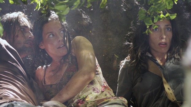 LOST - Awarded the 2005 Emmy and 2006 Golden Globe for best drama series, and a 2007 Golden Globe nomination for best drama series and best actress for Evangeline Lilly, "Lost" returns for the second act of its third season of action-packed mystery and adventure -- that will continue to bring out the very best and the very worst in the people who are lost -- WEDNESDAY, FEBRUARY 7 (10:00-11:00 p.m., ET), on the ABC Television Network. In the return episode, "Not in Portland," Jack is in command as the fate of Ben's life literally rests in his hands. Meanwhile, Kate and Sawyer find an ally in one of "The Others," and Juliet makes a shocking decision that could endanger her standing with her people. (ABC/MARIO PEREZ)JOSH HOLLOWAY, EVANGELINE LILLY, TANIA RAYMONDE