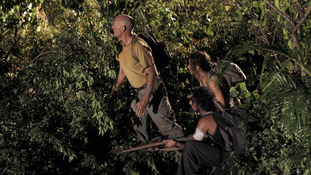 LOST - "The Man from Tallahassee" - Ben tries to persuade a determined Locke to call off his destructive plan by offering him some of the secrets of the island, and Kate's reunion with Jack does not go off as planned when she discovers that he has made a deal with "The Others," on "Lost," WEDNESDAY, MARCH 21 (10:00-11:00 p.m., ET), on the ABC Television Network. (ABC/MARIO PEREZ)TERRY O'QUINN, EVANGELINE LILLY, NAVEEN ANDREWS