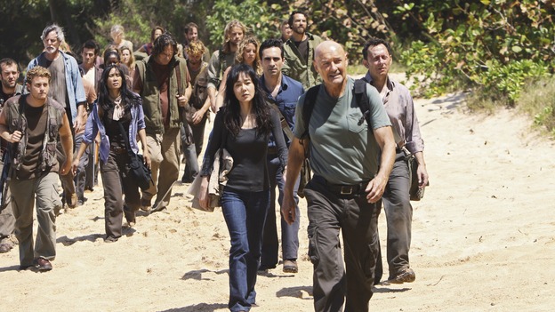 LOST - "Follow the Leader" - Jack and Kate find themselves at odds over the direction to take to save their fellow island survivors, Locke further solidifies his stance as leader of "The Others," and Sawyer and Juliet come under scrutiny from the Dharma Initiative, on "Lost," WEDNESDAY, MAY 6 (9:00-10:02 p.m., ET) on the ABC Television Network.  (ABC/MARIO PEREZ)YUNJIN KIM, NESTOR CARBONELL, TERRY O'QUINN, MICHAEL EMERSON