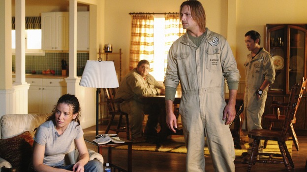 LOST - "Whatever Happened, Happened" - Kate goes to extreme measures to save Ben's life when Jack refuses to help.  Meanwhile, Kate begins to tell the truth about the lie in order to protect Aaron, on "Lost," WEDNESDAY, APRIL 1 (9:00-10:02 p.m., ET) on the ABC Television Network. (ABC/MARIO PEREZ)EVANGELINE LILLY, JORGE GARCIA, JOSH HOLLOWAY, KEN LEUNG