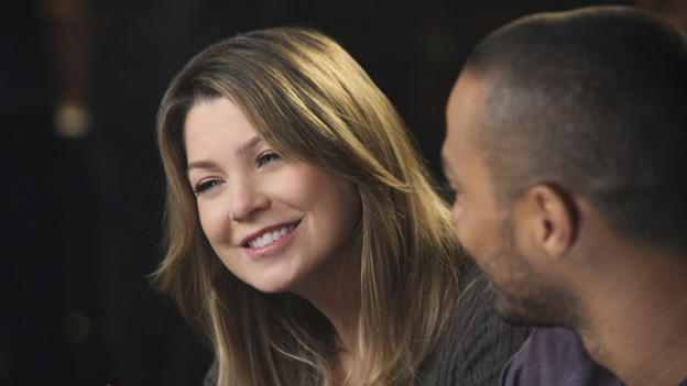 GREY'S ANATOMY - "Superfreak" - When Derek receives an unexpected and unwelcome visit from his estranged sister, Amelia, issues between the siblings -- both past and present -- come to the surface; the Chief tries to help Alex when he notices that he's refusing to use the elevators after his near-fatal shooting; and Meredith and Derek continue their efforts to ease Cristina back into surgery after her post-traumatic stress, on "Grey's Anatomy," THURSDAY, OCTOBER 7 (9:00-10:01 p.m., ET) on the ABC Television Network. (ABC/DANNY FELD)ELLEN POMPEO, JESSE WILLIAMS