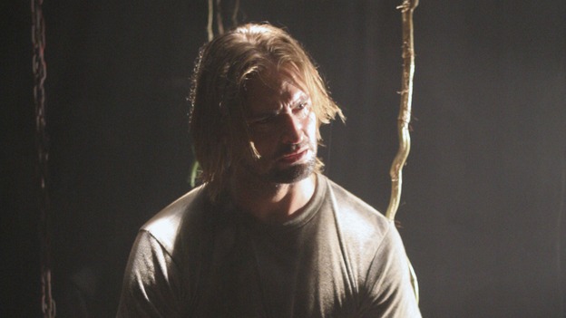 LOST - "The Brig" - A newly focused Locke breaks away from "The Others" in an attempt to persuade Sawyer to help rid them of a great nemesis that has caused nothing but pain in both of their lives. Meanwhile, a new island inhabitant discloses some shocking information about Oceanic Flight 815, on "Lost," WEDNESDAY, MAY 2 (10:00-11:00 p.m., ET), on the ABC Television Network. (ABC/MARIO PEREZ)JOSH HOLLOWAY