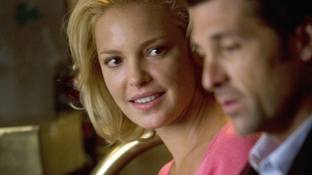 GREY'S ANATOMY - "Brave New World" - Izzie shoots a glance toward Derek, on "Grey's Anatomy," THURSDAY, OCTOBER 16 (9:00-10:01 p.m., ET) on the ABC Television Network. (ABC/RANDY HOLMES) KATHERINE HEIGL, PATRICK DEMPSEY