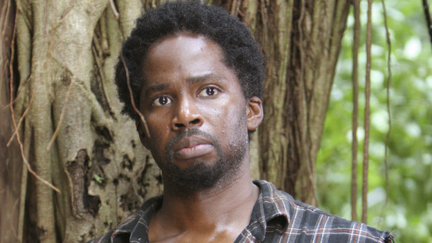 101941_8584 -- LOST - "Special" - Violence ensues and a mysterious island beast makes a re-appearance when Michael and Locke clash over Walt's upbringing. Meanwhile, Charlie is tempted to read the missing Claire's diary, and Sayid enlists Shannon to help decipher the French woman's map, on "Lost," WEDNESDAY, JANUARY 19 (8:00-9:01 p.m., ET), on the ABC Television Network. (ABC/MARIO PEREZ)HAROLD PERRINEAU