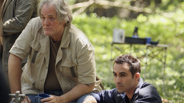 LOST -  "The Man Behind the Curtain" - Ben begrudgingly begins to introduce Locke to the secrets of the island, beginning with the mysterious Jacob. Meanwhile, Juliet's secret goes public, on "Lost," WEDNESDAY, MAY 9 (10:00-11:00 p.m., ET), on the ABC Television Network. (ABC/MARIO PEREZ)M.C. GAINEY, NESTOR CARBONELL