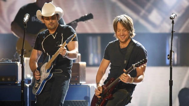THE 42ND ANNUAL CMA AWARDS - THEATRE - "The 42nd Annual CMA Awards" aired live from the Sommet Center in Nashville, WEDNESDAY, NOVEMBER 12 (8:00-11:00 p.m., ET) on the ABC Television Network. (ABC/CHRIS HOLLO)BRAD PAISLEY, KEITH URBAN