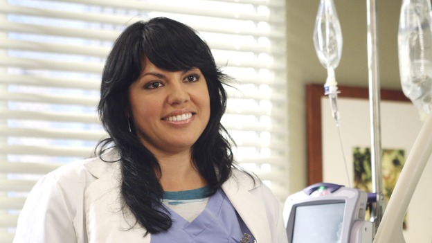 GREY'S ANATOMY - "Six Days" - After a successful operation on his heart, George's father undergoes surgery for his cancer, Thatcher Grey visits Seattle Grace in order to see his new granddaughter, and Meredith discovers that Derek has trouble sleeping soundly, on "Grey's Anatomy," THURSDAY, JANUARY 4 (9:00-10:01 p.m., ET) on the ABC Television Network. (ABC/MICHAEL DESMOND)SARA RAMIREZ