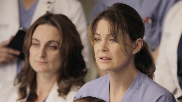 GREY'S ANATOMY - "This Magic Moment" - The doctors split into teams for a risky surgery involving conjoined twins; Bailey recruits Meredith to be a buffer between her and Ben when he puts pressure on moving their relationship to a more serious level; Richard teaches Alex a tough lesson in the OR; meanwhile Teddy questions Cristina about what exactly happened to Henry during his surgery, on Grey's Anatomy, THURSDAY, JANUARY 12 (9:00-10:02 p.m., ET) on the ABC Television Network. (ABC/KELSEY MCNEAL)ELLEN POMPEO
