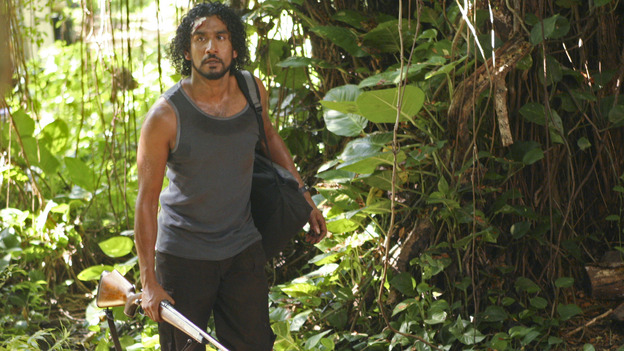 LOST - "Solitary" - Sayid's life is placed in grave danger after he stumbles upon the source of the mysterious French transmission. Meanwhile, Hurley has a ridiculous plan to make life on the island a little more civilized -- and it just might work -- on "Lost," WEDNESDAY, NOVEMBER 17 (8:00-9:00 p.m., ET), on the ABC Television Network. (ABC/MARIO PEREZ) NAVEEN ANDREWS