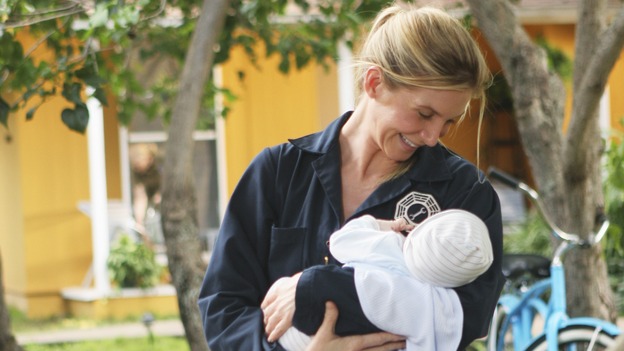 LOST - "Namaste" - When some old friends drop in unannounced, Sawyer is forced to further perpetuate his lie in order to protect them, on "Lost," WEDNESDAY, MARCH 18 (9:00-10:02 p.m., ET) on the ABC Television Network. (ABC/MARIO PEREZ)ELIZABETH MITCHELL