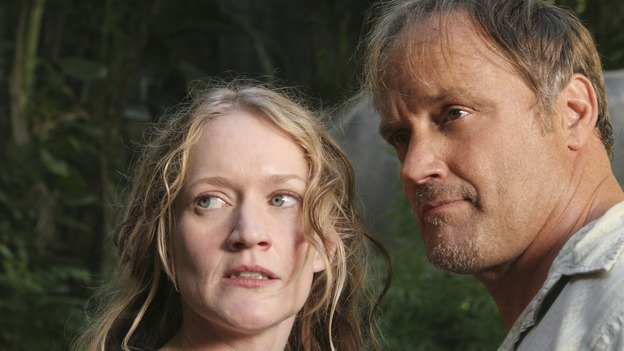 LOST - "The Glass Ballerina" - Colleen and Pickett of the Others. Kate and Sawyer are forced to work in harsh conditions by their captors, and Henry makes a very tempting offer to Jack that may prove difficult to refuse, on "Lost," WEDNESDAY, OCTOBER 18 (9:00-10:00 p.m., ET), on the ABC Television Network. (ABC/MARIO PEREZ) PAULA MALCOMSON, MICHAEL BOWEN