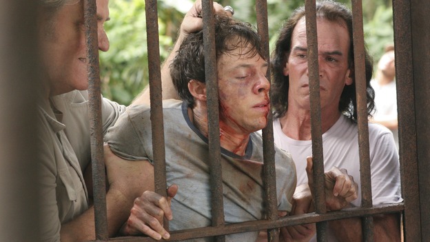 LOST -- "Lost" - awarded the 2005 Emmy and 2006 Golden Globe for best drama series - is back for a third season of action-packed mystery and adventure that will continue to bring out the very best and the very worst in the people who are lost. In the season premiere episode, "A Tale of Two Cities," Jack, Kate and Sawyer begin to discover what they are up against as prisoners of "The Others." The season premiere airs WEDNESDAY, OCTOBER 4 (9:00-10:01 p.m., ET), on the ABC Television Network. (ABC/MARIO PEREZ)M.C. GAINEY, BLAKE BASHOFF, EXTRA