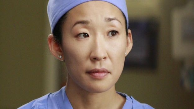 GREY'S ANATOMY - "Dream a Little Dream of Me" - On the two-hour season premiere of "Grey's Anatomy," Meredith and Derek learn that "happily ever after" isn't easy, a military doctor who brings in a trauma patient catches Cristina's eye, and the Chief and his staff reel at the news that Seattle Grace is no longer nationally ranked as a top-tier teaching hospital, on "Grey's Anatomy," THURSDAY, SEPTEMBER 25 (9:00-11:00 p.m., ET) on the ABC Television Network. (ABC/RON TOM)SANDRA OH