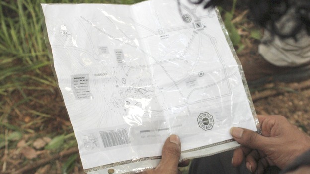 LOST - "Par Avion" - Sayid examines the map he took from the Flame station, on "Lost," WEDNESDAY, MARCH 14 (10:00-11:00 p.m., ET), on the ABC Television Network.  (ABC/MARIO PEREZ) MAP