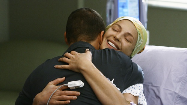 GREY'S ANATOMY - "Now or Never" - Drs. Alex Karev and Izzie Stevens celebrate her successful surgery and the return of her short-term memory, on "Grey's Anatomy," THURSDAY, MAY 14 (9:00-11:00 p.m., ET) on the ABC Television Network. JUSTIN CHAMBERS, KATHERINE HEIGL