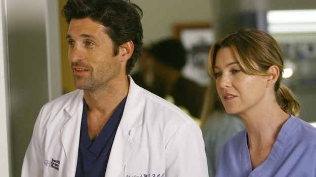 GREY'S ANATOMY - "Dream a Little Dream of Me" - Meredith is thinking of asking Derek to move in with her, on "Grey's Anatomy," THURSDAY, SEPTEMBER 25 (9:00-11:00 p.m., ET) on the ABC Television Network. (ABC/SCOTT GARFIELD) PATRICK DEMPSEY, ELLEN POMPEO
