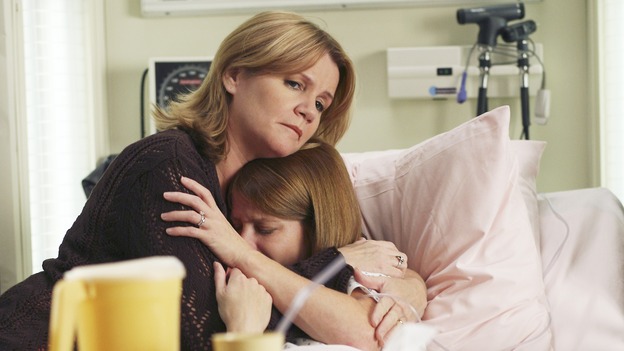 GREY'S ANATOMY - "Don't Stand So Close to Me" - Recent events strain Burke and Cristina's relationship, Meredith's half-sister, Molly, is admitted to the hospital, and Mark and Derek must work together when two close-knit brothers seek medical help, on "Grey's Anatomy," THURSDAY, NOVEMBER 30 (9:00-10:01 p.m., ET) on the ABC Television Network. (ABC/KAREN NEAL)MARE WINNINGHAM, MANDY SIEGFRIED