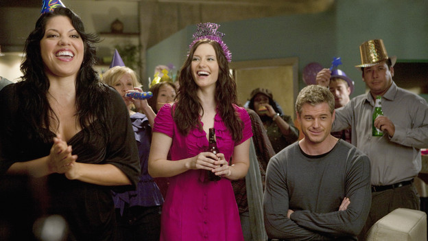 GREY'S ANATOMY - "Invest in Love" - A generous donation is offered to Seattle Grace by the parents of Arizona's 10-year-old patient. however, when his condition worsens, she finds herself in a conflict of interests. Meanwhile, Cristina tests her boundaries with Owen at the hospital, and adding insult to injury, Alex is left with all of Izzie's hospital bills to contend with, on "Grey's Anatomy," THURSDAY, NOVEMBER 5 (9:00-10:01 p.m., ET) on the ABC Television Network. (ABC/RANDY HOLMES)SARA RAMIREZ, CHYLER LEIGH, ERIC DANE